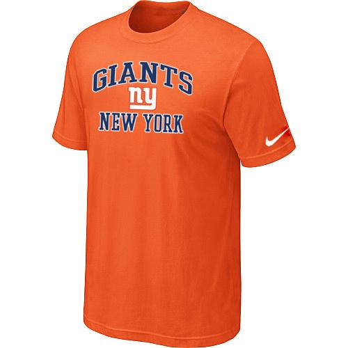New York Giants Heart & Soul Orange T-Shirt Cheap