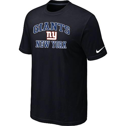 New York Giants Heart & Soul Black T-Shirt Cheap