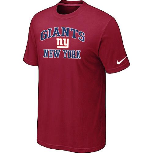 New York Giants Heart & Soul Red T-Shirt Cheap