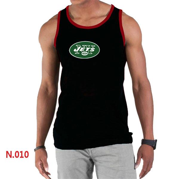 Nike NFL New York Jets Sideline Legend Authentic Logo men Tank Top Black Cheap