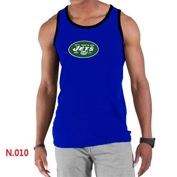Nike NFL New York Jets Sideline Legend Authentic Logo men Tank Top Blue Cheap