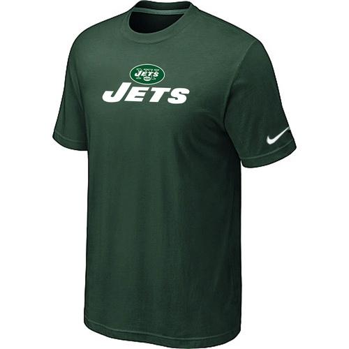 Nike New York Jets Authentic Logo - Team Green NFL T-Shirt Cheap