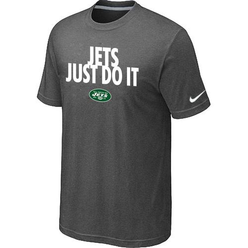 Nike New York Jets Just Do ItD.Grey NFL T-Shirt Cheap