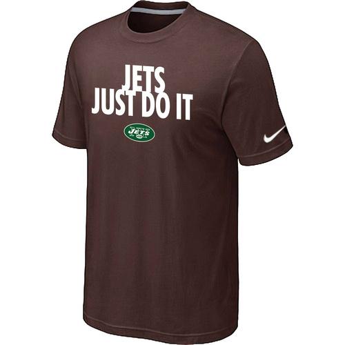 Nike New York Jets Just Do ItBrown NFL T-Shirt Cheap