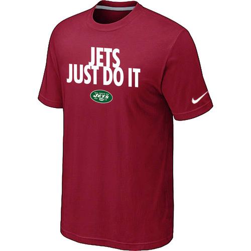 Nike New York Jets Just Do ItRed NFL T-Shirt Cheap