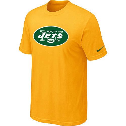 New York Jets Sideline Legend Authentic Logo Dri-FIT T-Shirt Yellow Cheap
