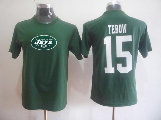 New York Jets 15 Tim Tebow Name & Number T-Shirt Cheap