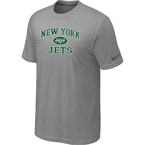 New York Jets Heart & Soul Light grey T-Shirt Cheap