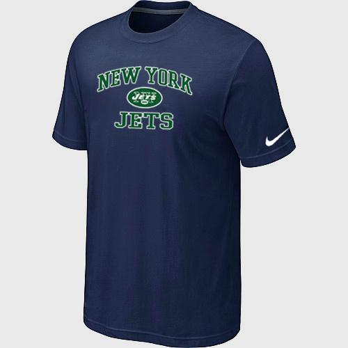 New York Jets Heart & Soul D.Blue T-Shirt Cheap