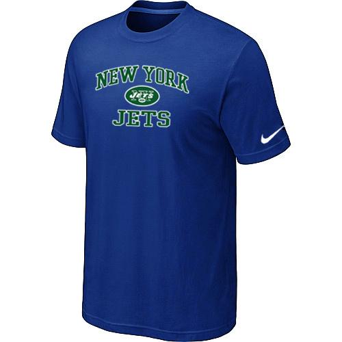 New York Jets Heart & Soul Blue T-Shirt Cheap