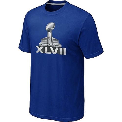 Nike Super Bowl XLVII Logo Blue NFL T-Shirt Cheap