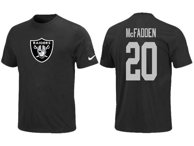 Nike Oakland Raiders 20 Darren McFadden Name & Number Black NFL T-Shirt Cheap