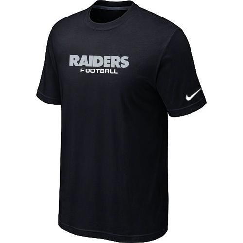 Nike Oakland Raiders Sideline Legend Authentic Font black NFL T-Shirt Cheap