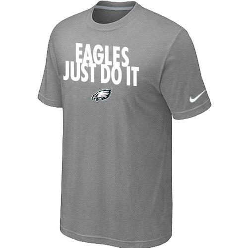 Nike Philadelphia Eagles Just Do It L.Grey NFL T-Shirt Cheap