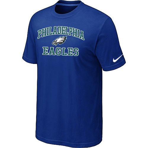 Philadelphia Eagles Heart & Soul Blue T-Shirt Cheap