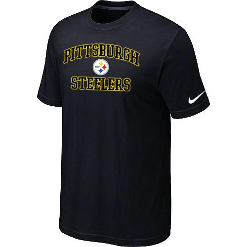 Pittsburgh Steelers Heart & Soul Black T-Shirt Cheap