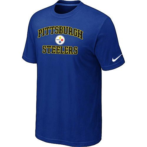 Pittsburgh Steelers Heart & Soul Blue T-Shirt Cheap
