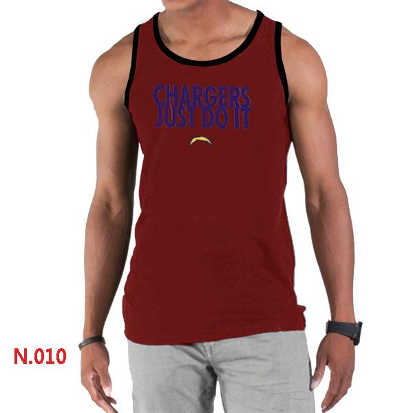 Nike NFL San Diego Charger Sideline Legend Authentic Logo men Tank Top Red 2 Cheap