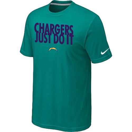 Nike San Diego Charger Just Do It Green NFL T-Shirt Cheap