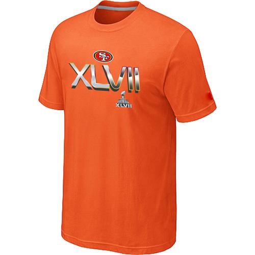 Nike San Francisco 49ers Super Bowl XLVII On Our Way Orange NFL T-Shirt Cheap