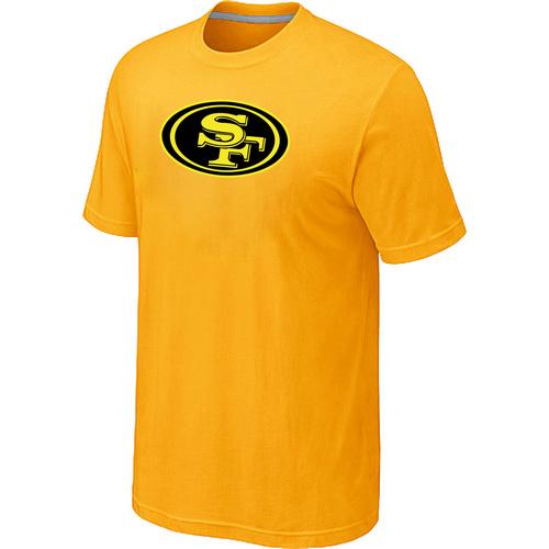 Nike San Francisco 49ers Neon Logo Charcoal Yellow NFL T-Shirt Cheap