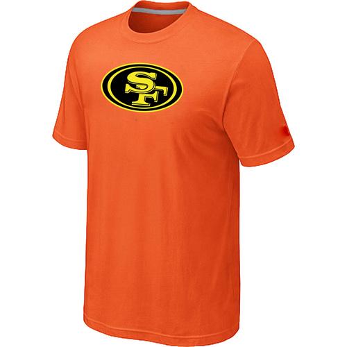 Nike San Francisco 49ers Neon Logo Charcoal Orange NFL T-Shirt Cheap