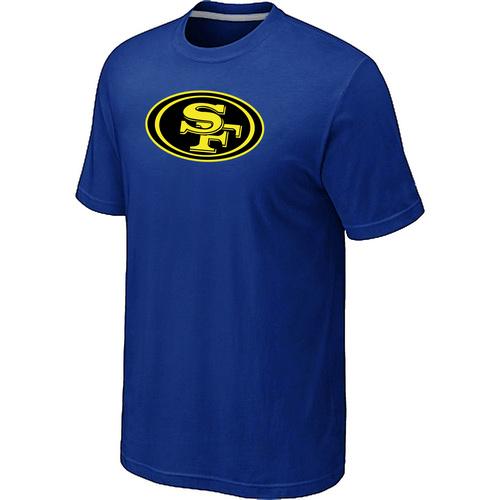 Nike San Francisco 49ers Neon Logo Charcoal Blue NFL T-Shirt Cheap