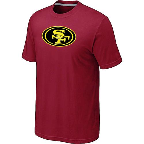 Nike San Francisco 49ers Neon Logo Charcoal Red NFL T-Shirt Cheap