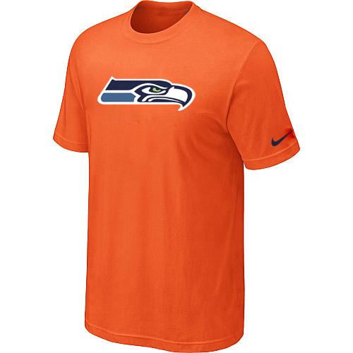 Nike Seattle Seahawks Sideline Legend Authentic Logo Dri-FIT T-Shirt Orange Cheap