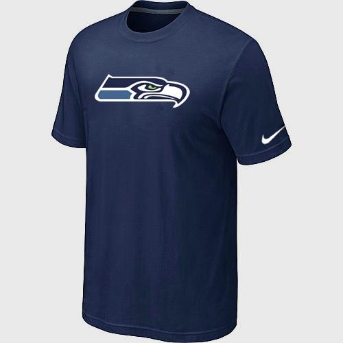 Nike Seattle Seahawks Sideline Legend Authentic Logo Dri-FIT T-Shirt D.Blue Cheap