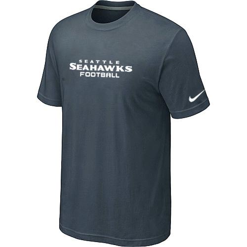 Nike Seattle Seahawks Sideline Legend Authentic Font Dri-FIT T-Shirt Grey Cheap