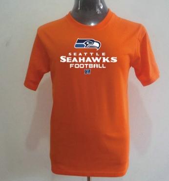 NFL Seattle Seahawks Big & Tall Critical Victory T-Shirt Orange Cheap