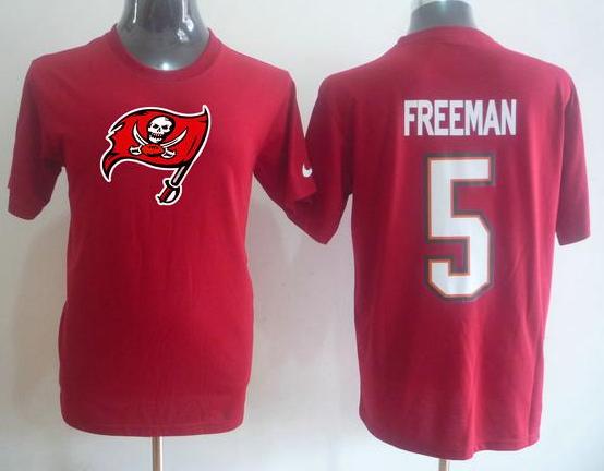 Tampa Bay Buccaneers 5 Josh Freeman Name & Number T-Shirt Cheap