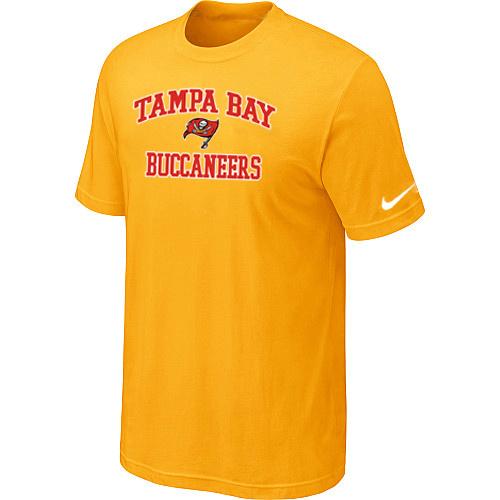 Tampa Bay Buccaneers Heart & Soul Yellowl T-Shirt Cheap