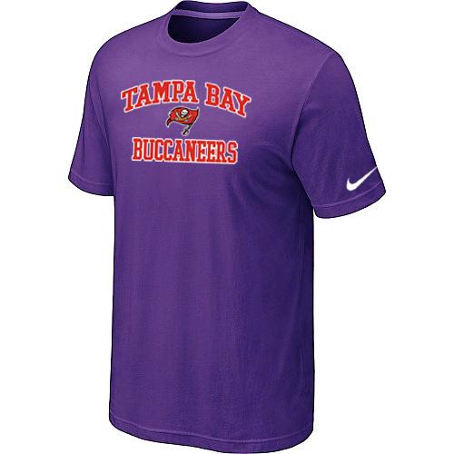 Tampa Bay Buccaneers Heart & Soul Purplel T-Shirt Cheap