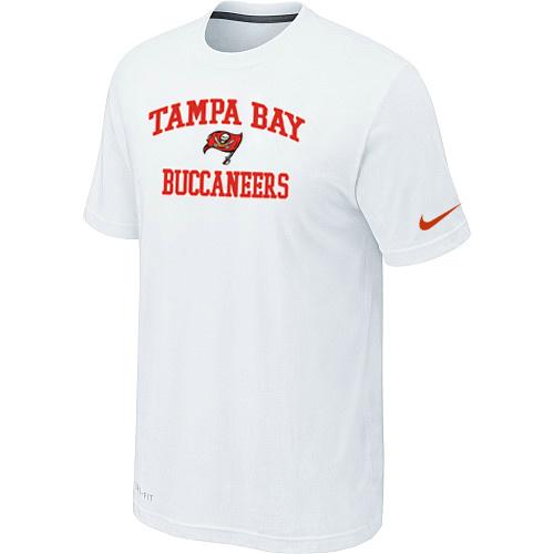 Tampa Bay Buccaneers Heart & Soul Whitel T-Shirt Cheap
