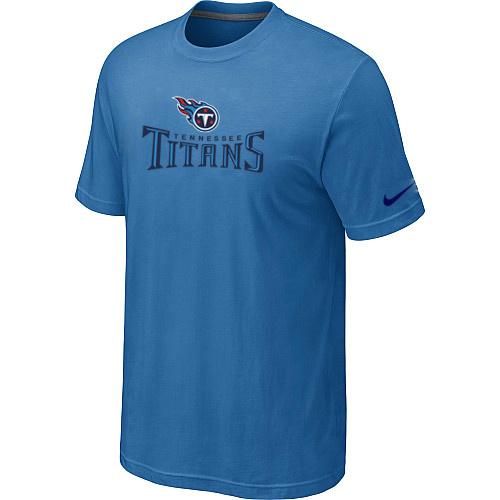 Nike Tennessee Titans Authentic Logo T-Shirt - L.Blue Cheap
