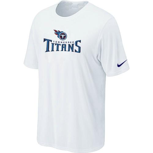 Nike Tennessee Titans Authentic Logo T-Shirt - White Cheap