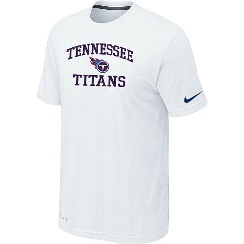 Tennessee Titans Heart & Soul White T-Shirt Cheap