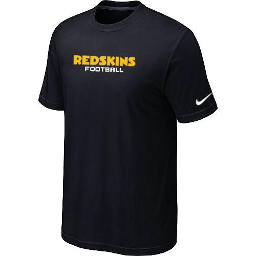Nike Washington Redskins Sideline Legend Authentic Font BLack NFL T-Shirt Cheap
