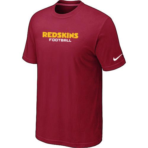 Nike Washington Redskins Sideline Legend Authentic Font Red NFL T-Shirt Cheap
