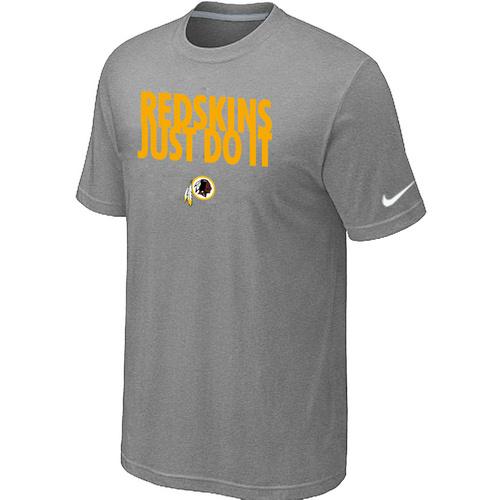 Nike Washington Redskins Just Do It L.Grey NFL T-Shirt Cheap