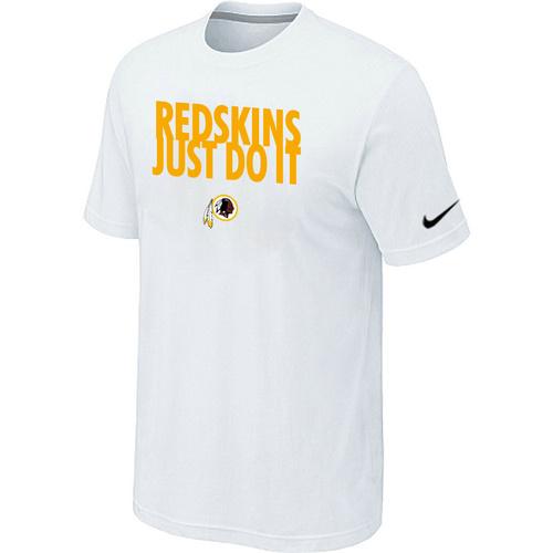 Nike Washington Redskins Just Do It White NFL T-Shirt Cheap