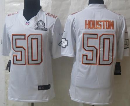 2014 Pro Bowl Nike Kansas City Chiefs 50 Justin Houston White Limited NFL Jerseys Cheap