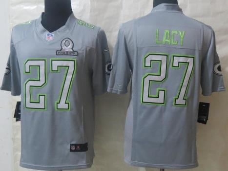 2014 Pro Bowl Nike Green Bay Packers 27 Eddie Lacy Grey Limited NFL Jerseys Cheap