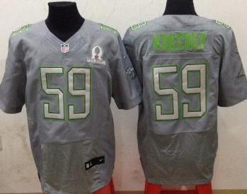 2014 Pro Bowl Nike Carolina Panthers 59 Kuechly Elite Grey NFL Jerseys Cheap