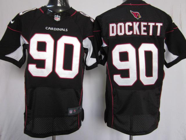 Nike Arizona Cardinals 90 Darnell Dockett Black Elite NFL Jersey Cheap