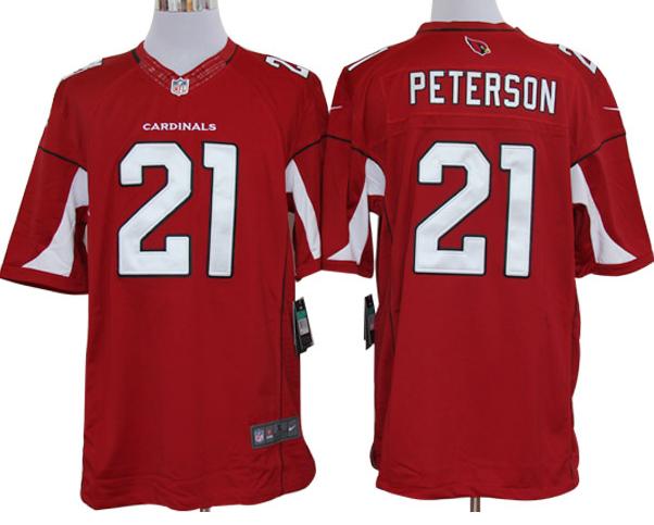 Nike Arizona Cardinals 21# Patrick Peterson Red Game LIMITED Nike NFL Jerseys Cheap