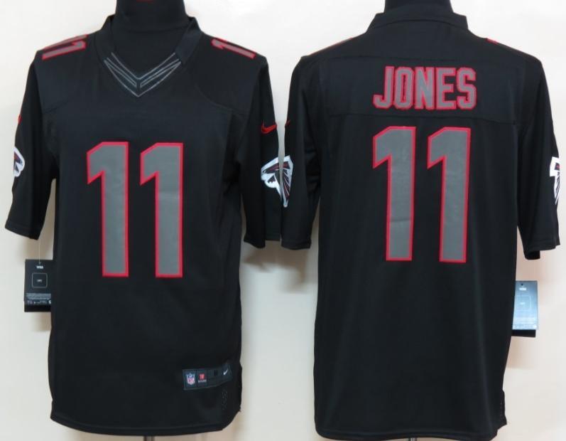 Nike Atlanta Falcons #11 Julio Jones Black Impact Game LIMITED NFL Jerseys Cheap