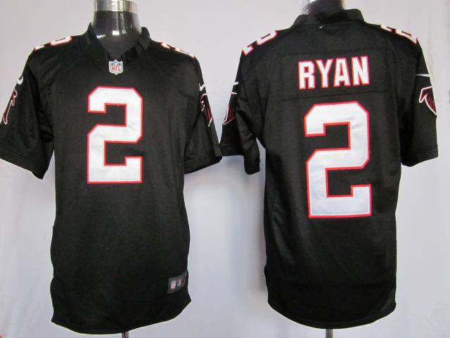Nike Atlanta Falcons #2 Matt Ryan Black Game NFL Jerseys Cheap